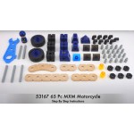 Kit asamblare Motocicleta din lemn MAXIM  -Set 65 piese Build and Play